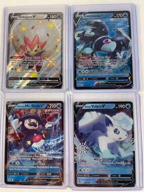 Pokemon V Collection - Eldegoss, Lumineon, Mr. Rime & Alolan Vulpix